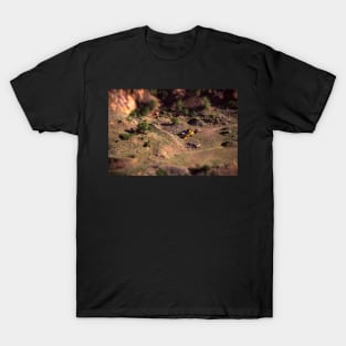 Picture of an Excavation Site With Tilt Shift Effect T-Shirt